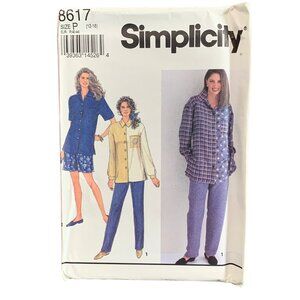 Simplicity 8617 Womens Pant Short Shirt Sewing Pattern Size 12-16 uncut